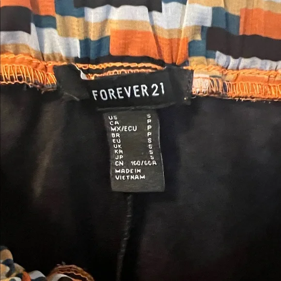 Forever 21 A-Line Skirt - Orange and Black - Picture 2 of 3
